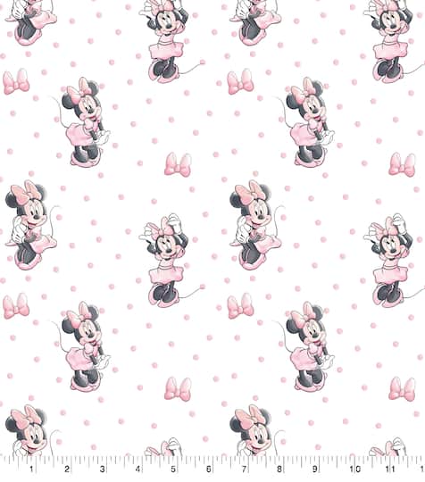 Disney® Minnie Traditional Bow & Dots Cotton Fabric